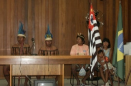 Sitzung im Rathaus von Joanópolis zum Thema Tribal/Rural. Kongress Euro-Brasilianischer Studien 2002.