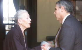 Ruth Person de Mattos und A.a.Bispo.Itamaraty-Palast RJ. Kongress Euro-Brasilianischer Studien 2002. Prof. Dr. A.A.Bispo