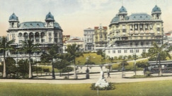 Anhangabaú-Tal. Historische Bilder von São Paulo